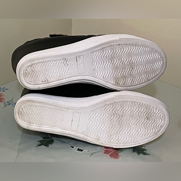 Juicy Couture Black Platform Wedge High-Top Sneakers Size 9.5 - Picture 12 of 14